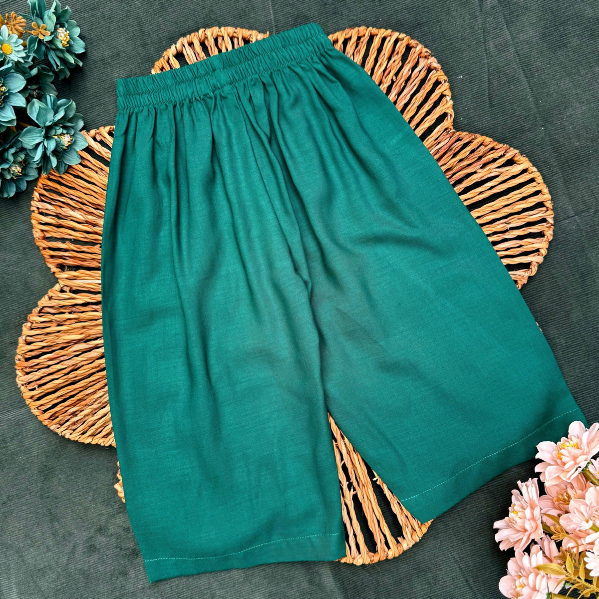 Green Ethnic Bloom Co-ord Set-BG-1682