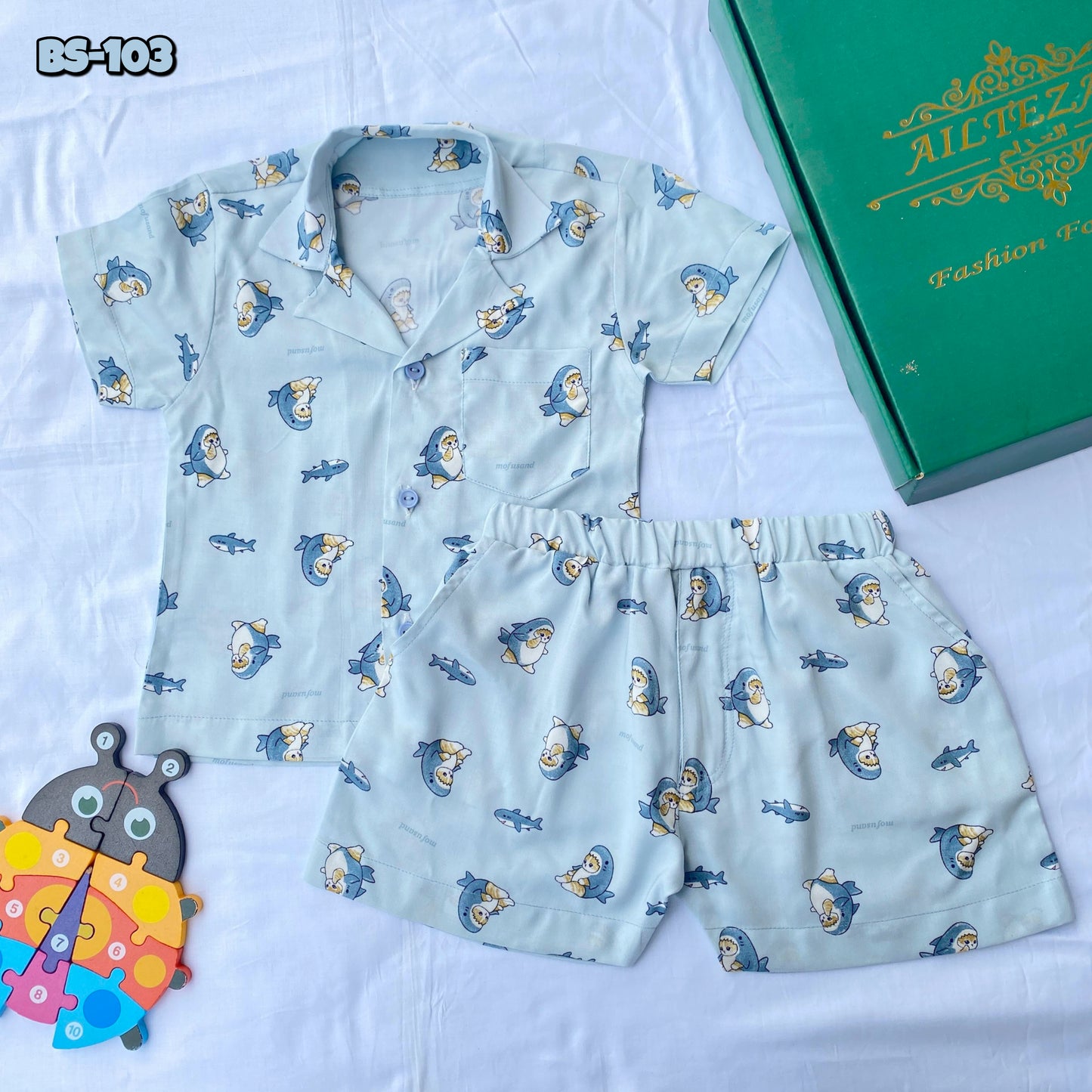 Boys Half Shirt & Pant Set-Code-BS-103