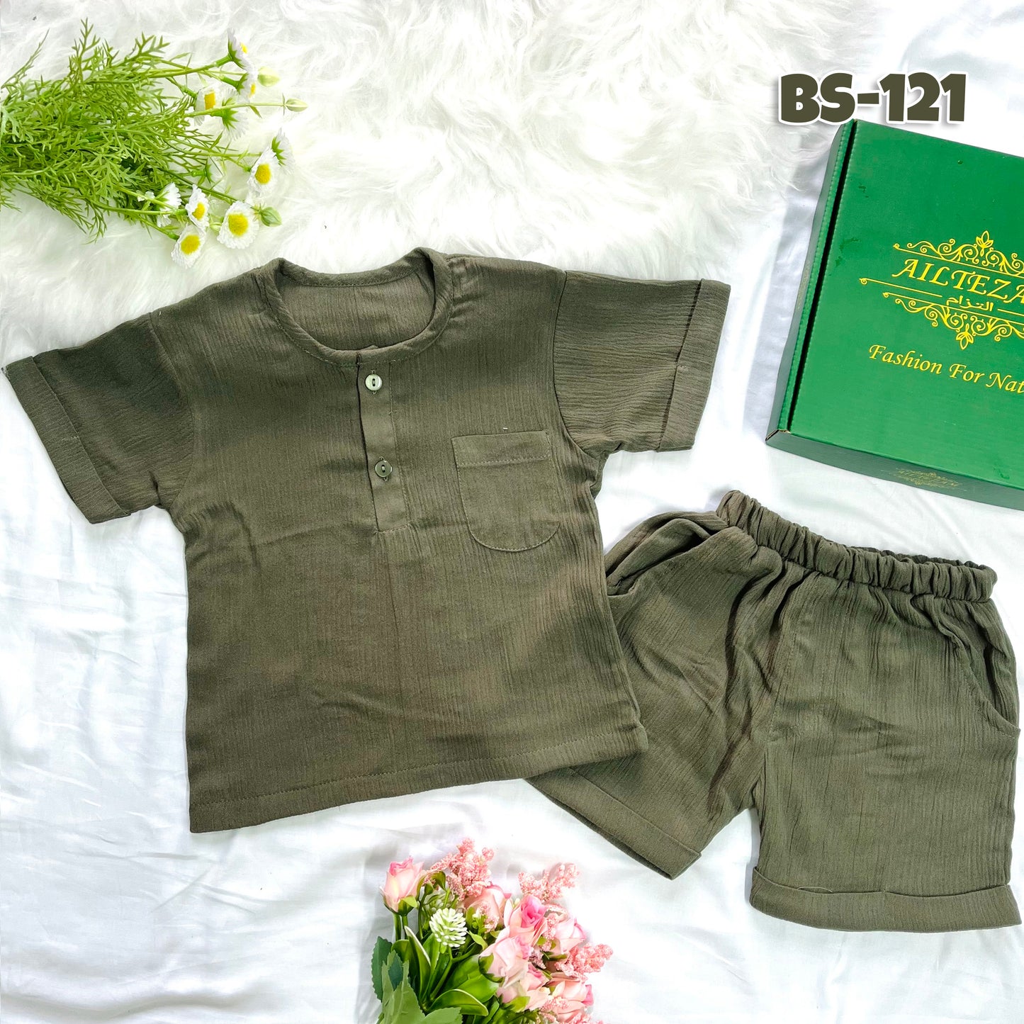 Boys Half Shirt & Pant Set-Code-BS-133