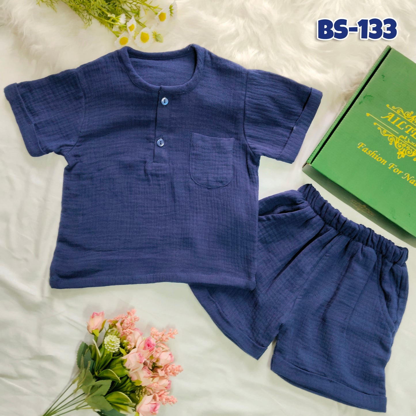 Boys Half Shirt & Pant Set-Code-BS-133