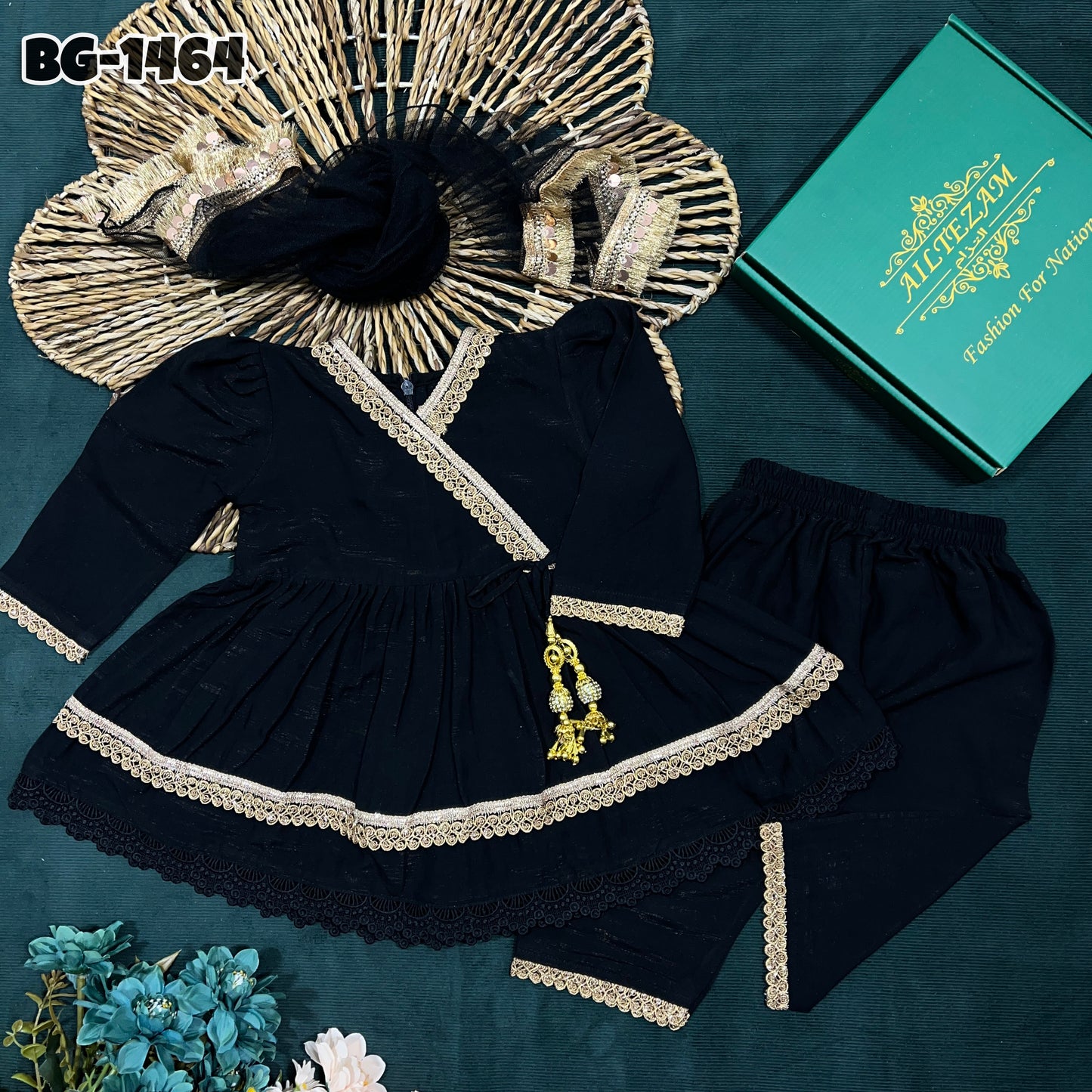Baby girls full sleeve 3-Peice set Code-1464