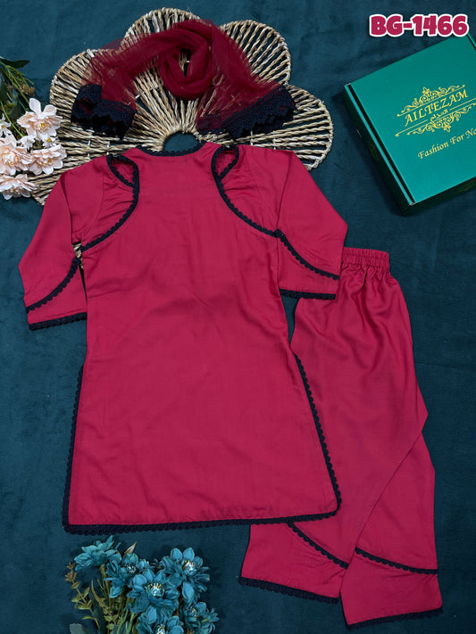 Baby girls full sleeve 3-Peice set BG-1466