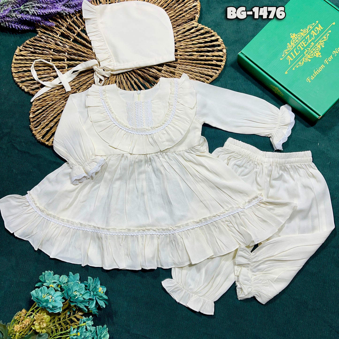 Baby girls full sleeve frock BG-1476