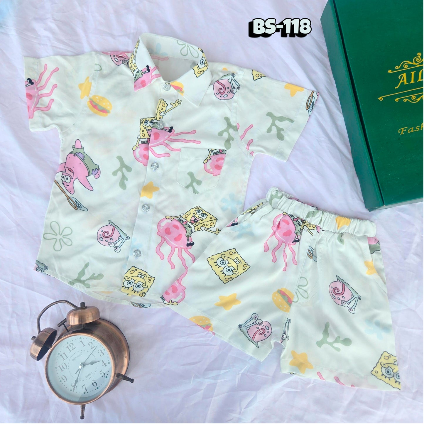 Boys Half Shirt & Pant Set-Code-BS-118