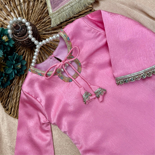 Pink Royal Sharara Set BG-1694