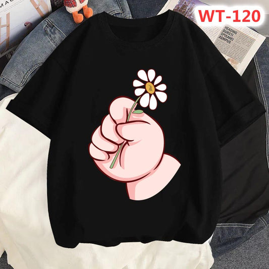 Drop Shoulder T-shirt For Women's Code-WT-120