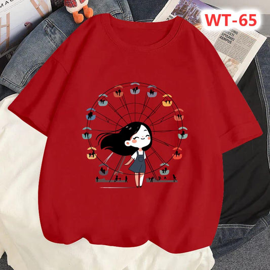 Drop Shoulder T-shirt For Women's Code-WT-65