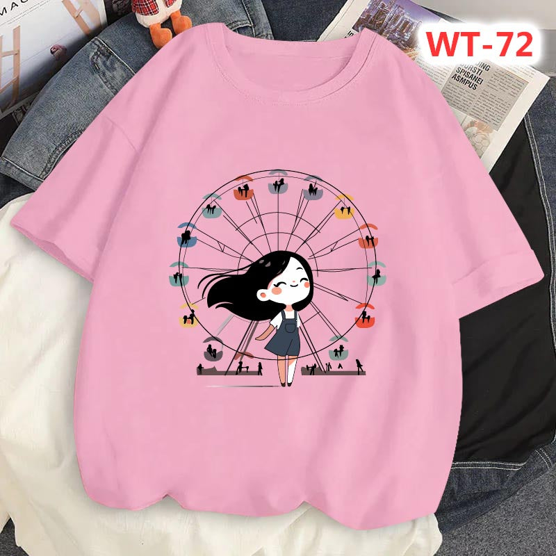 Drop Shoulder T-shirt For Women's Code-WT-65