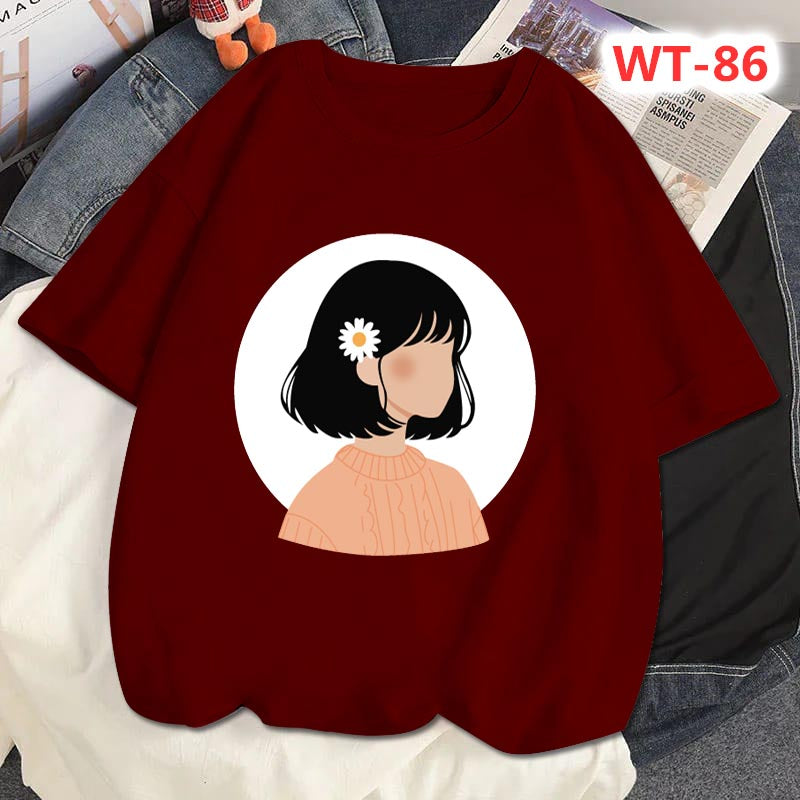 Drop Shoulder T-shirt For Women's Code-WT-85