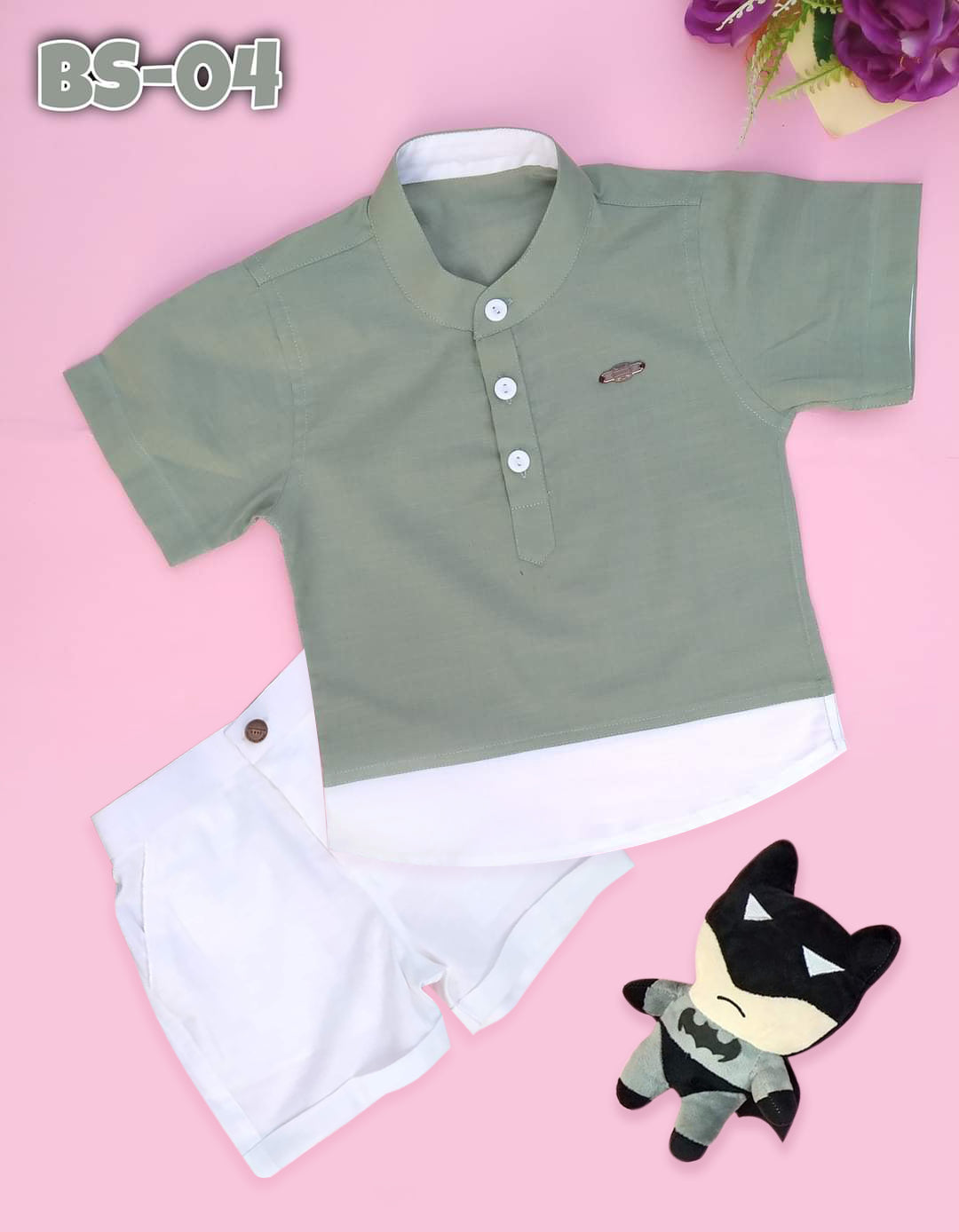 Boys Half Shirt & Pant Set-Code-04