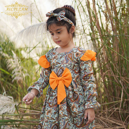 Baby girls winter frock-code-1371