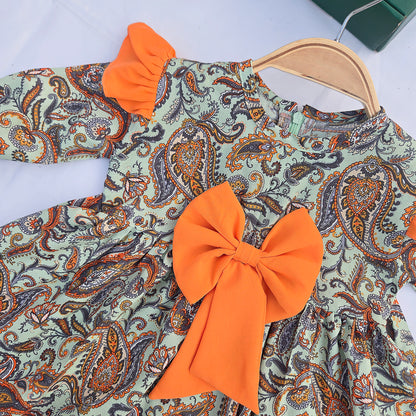 Baby girls full sleeve frock-BG-1371