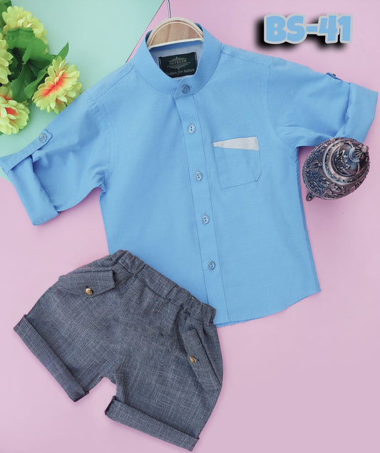 Boys Half Shirt & Pant Set-Code-41