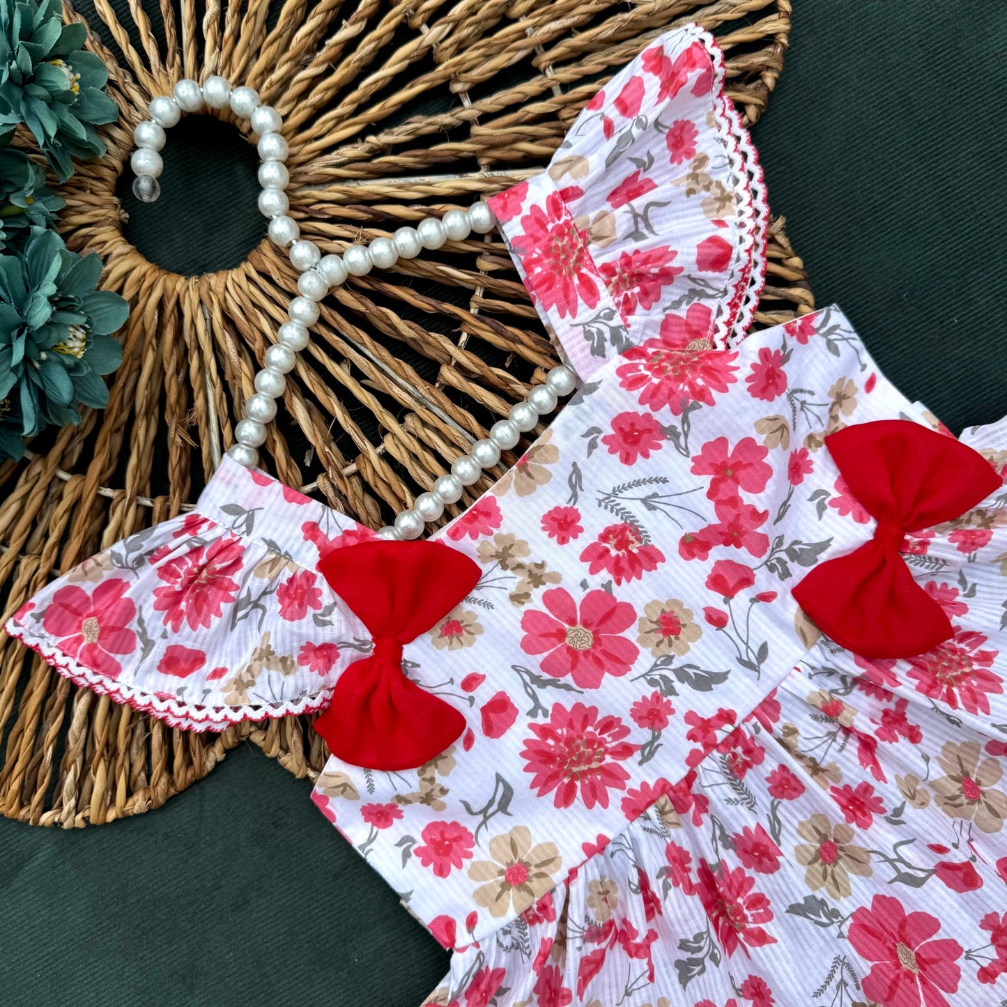 Little Rosebud Bow Frock-code-BG-1673