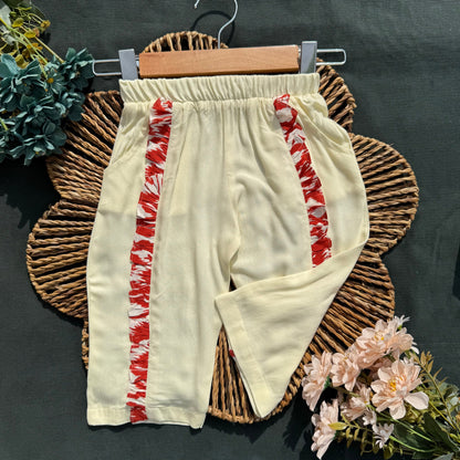 Tribal Ruffle Summer Tops and Pants Set-BG-1665