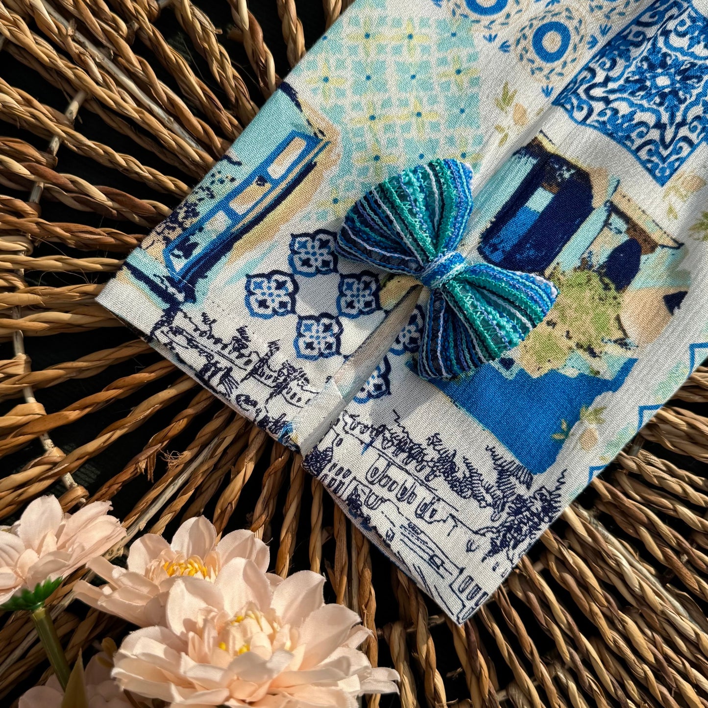 Blue Mosaic Cutie Co-ord Set-BG-1679