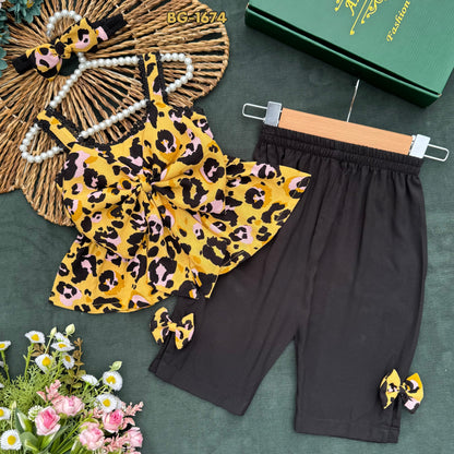 Wildcat Princess Tops and Pants Set-BG-1674