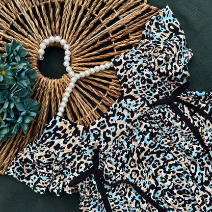 Midnight Leopard Ribbon Set-BG-1666