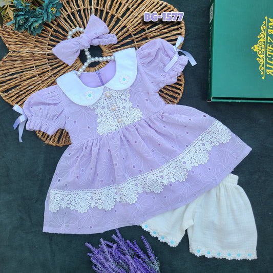 Berry-Blue Blossom Frock Code BG-1577