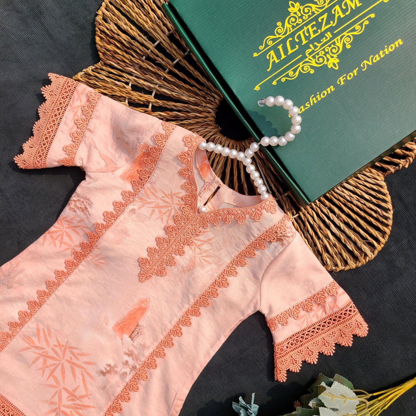 Ethnic Peach Blossom 3-Peice Set Code-1631