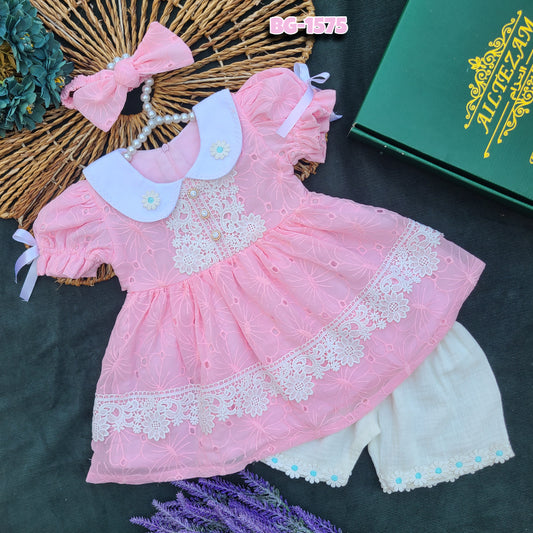 The Parisian Pink Pinafore Frock Code BG-1575