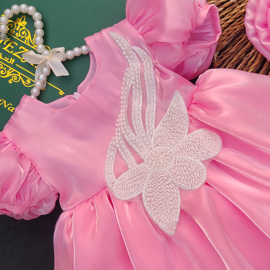 Pink Petal Princess Party Frock BG-1518