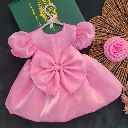 Pink Petal Princess Party Frock BG-1518