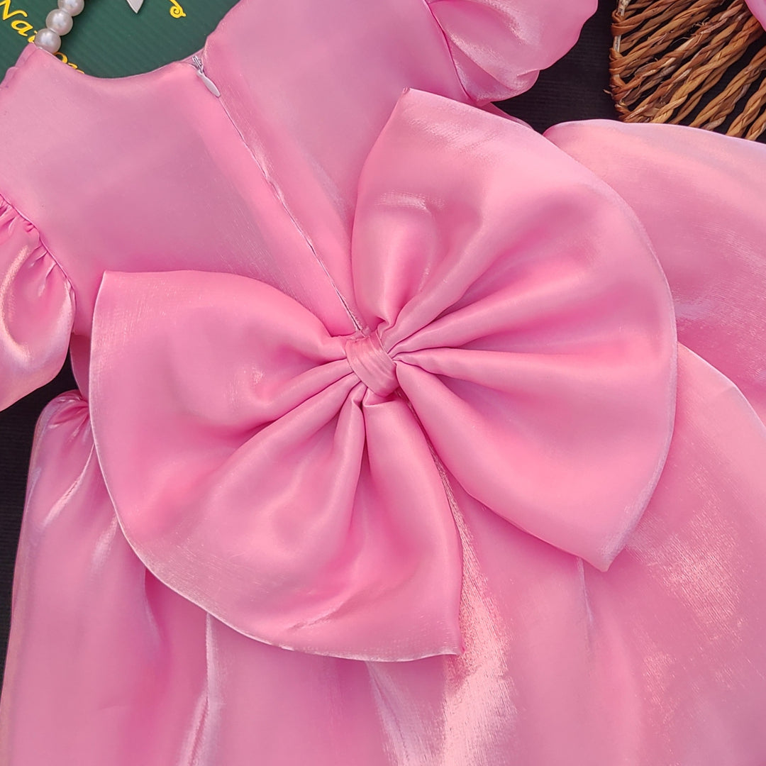 Pink Petal Princess Party Frock BG-1518