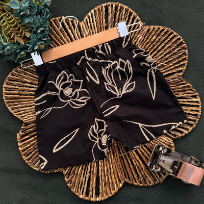 Black Magnolia Summer Shirt & Pant Set BS-177