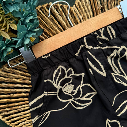 Black Magnolia Summer Shirt & Pant Set BS-177