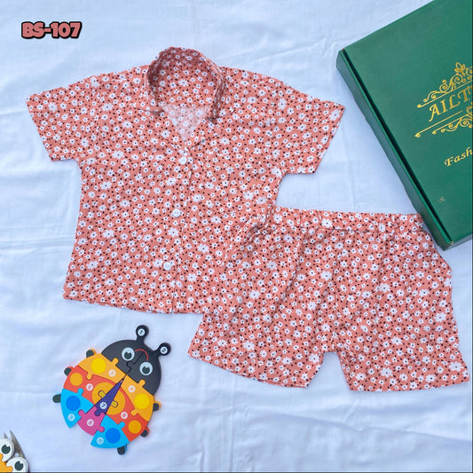 Boys Half Shirt & Pant Set-Code-BS-107