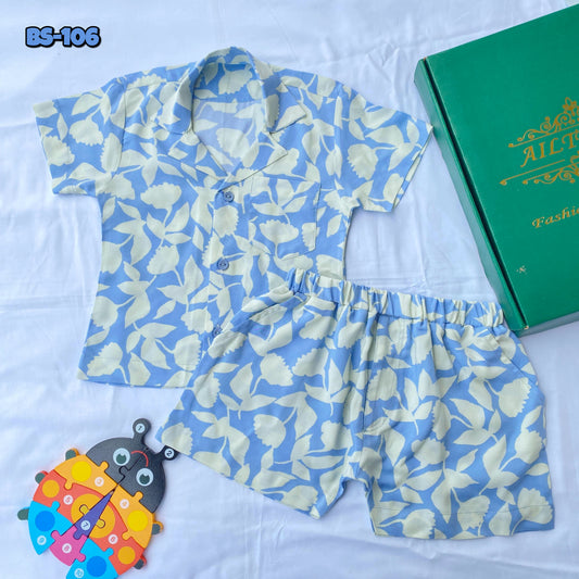 Boys Half Shirt & Pant Set-Code-BS-106