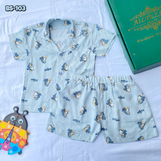 Boys Half Shirt & Pant Set-Code-BS-103