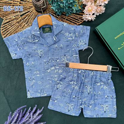 Captain's Cove Summer Shirt & Pant Set BS-172