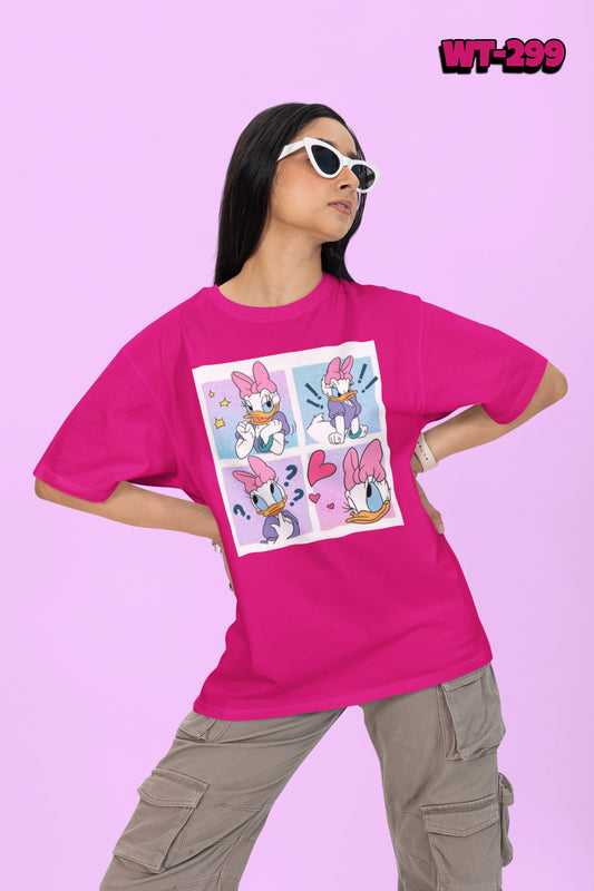 Drop Shoulder T-shirt For Women's Code-WT-299