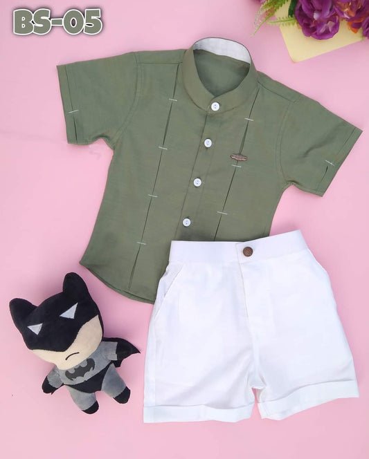 Boys Half Shirt & Pant Set-Code-05