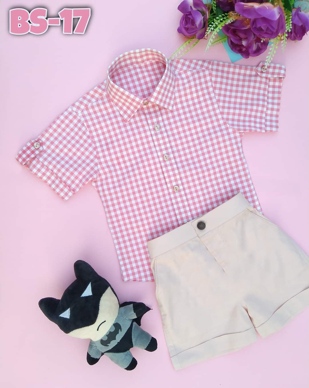 Boys Half Shirt & Pant Set-Code-17