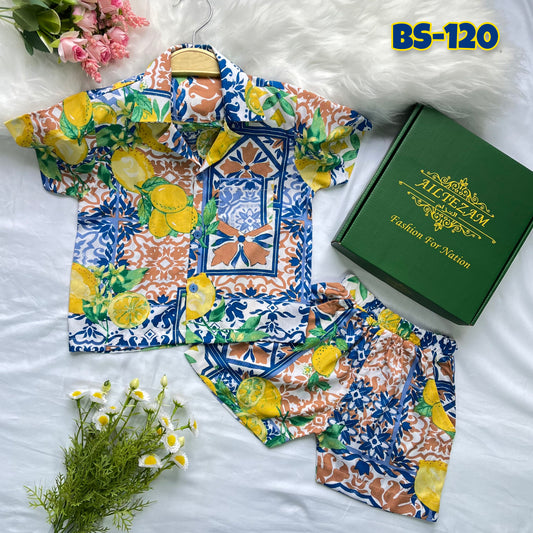 Boys Half Shirt & Pant Set-Code-BS-120