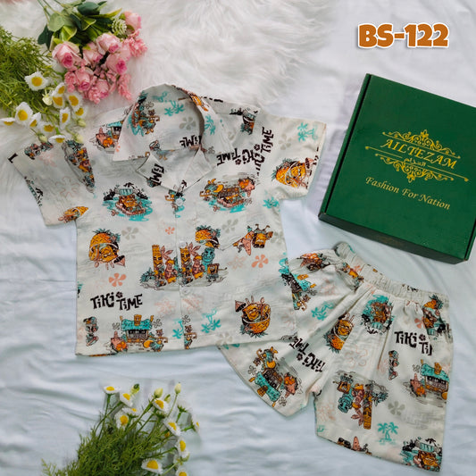 Boys Half Shirt & Pant Set-Code-BS-122