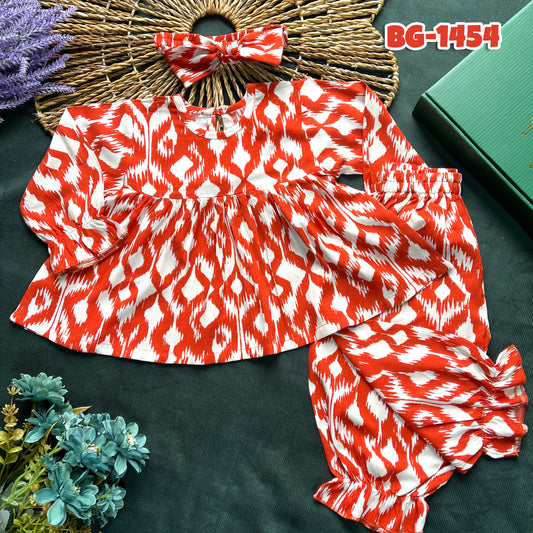 Baby girls Full-Sleeves Tops and Pant Set-BG-1454