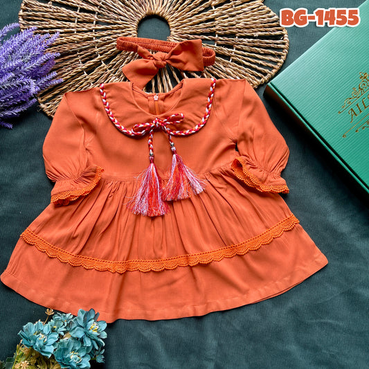 Baby girls full sleeve frock BG-1455