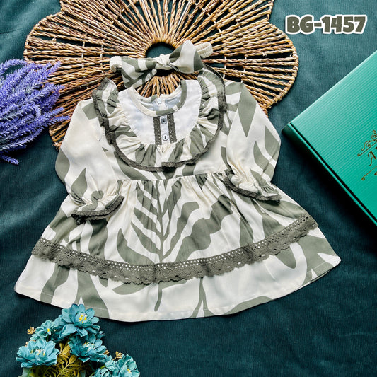 Baby girls full sleeve frock BG-1457