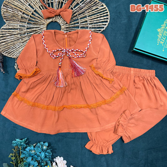 Baby girls full sleeve frock BG-1455