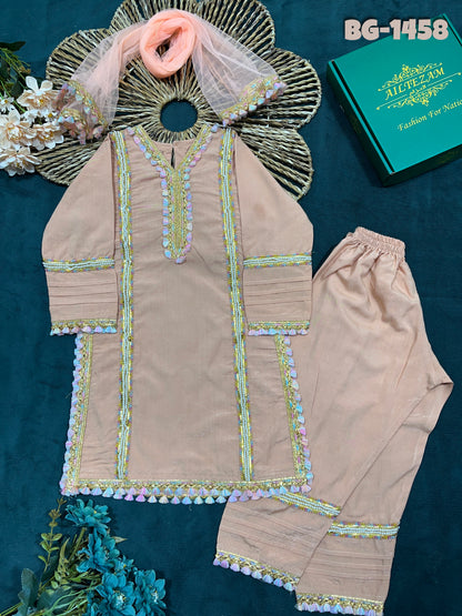 Baby Girls Full Sleeve 3-Peice Set Code-1458