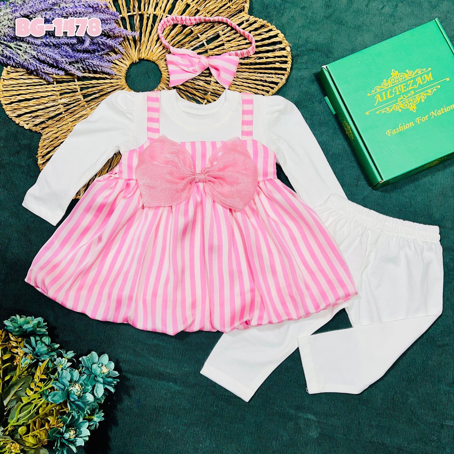 Baby girls full sleeve frock BG-1478