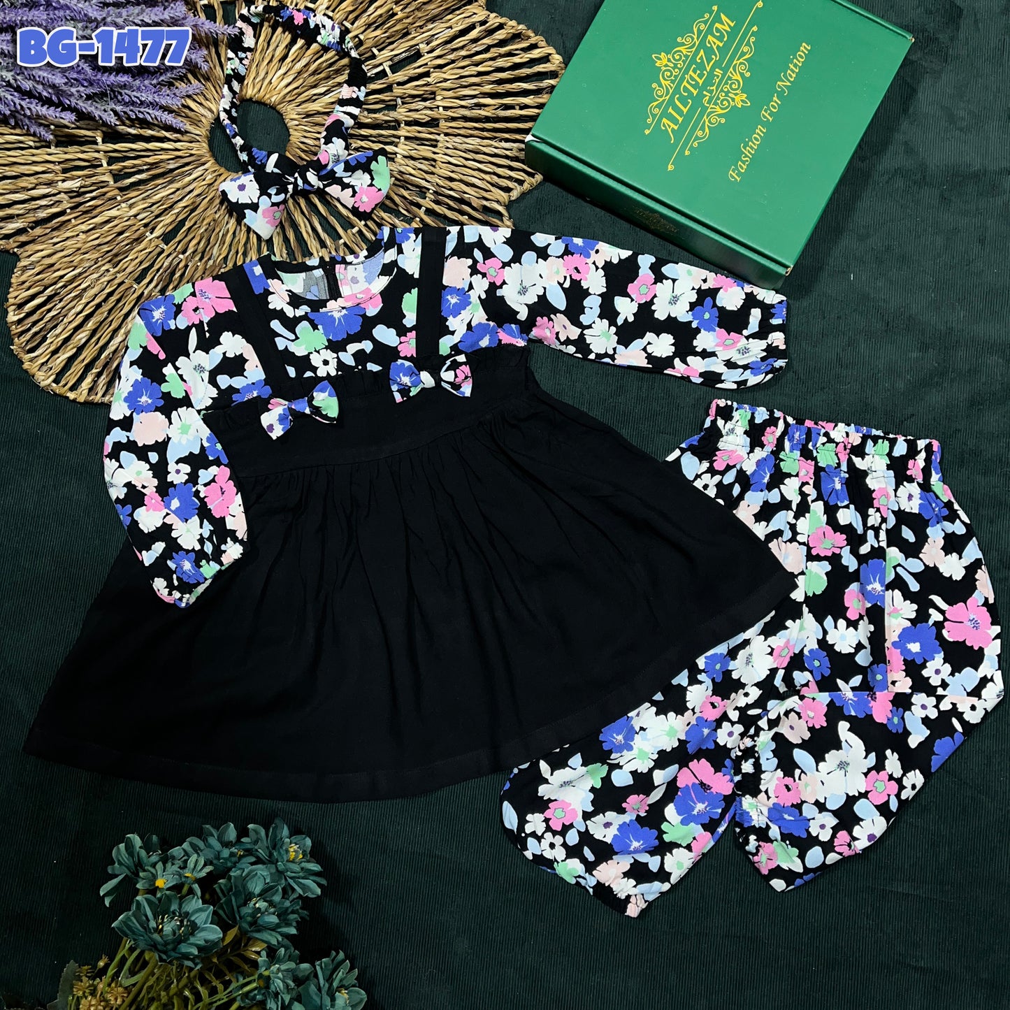 Baby girls full sleeve frock BG-1477