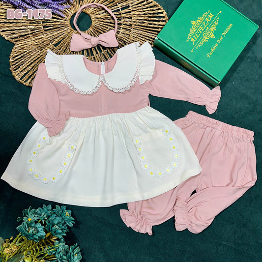 Baby girls full sleeve frock BG-1475