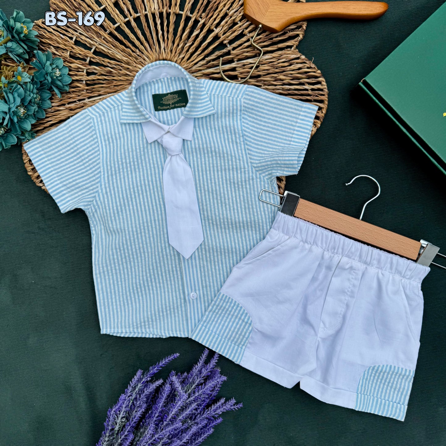 Little Gentleman Summer Shirt & Pant Set BS-169