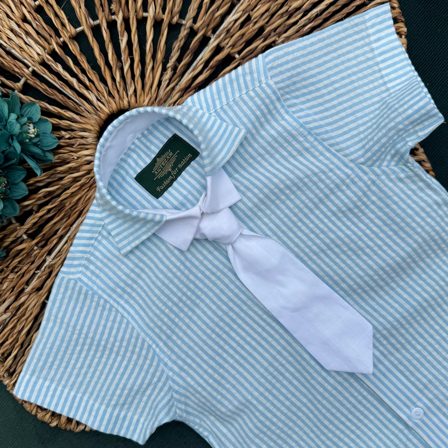 Little Gentleman Summer Shirt & Pant Set BS-169