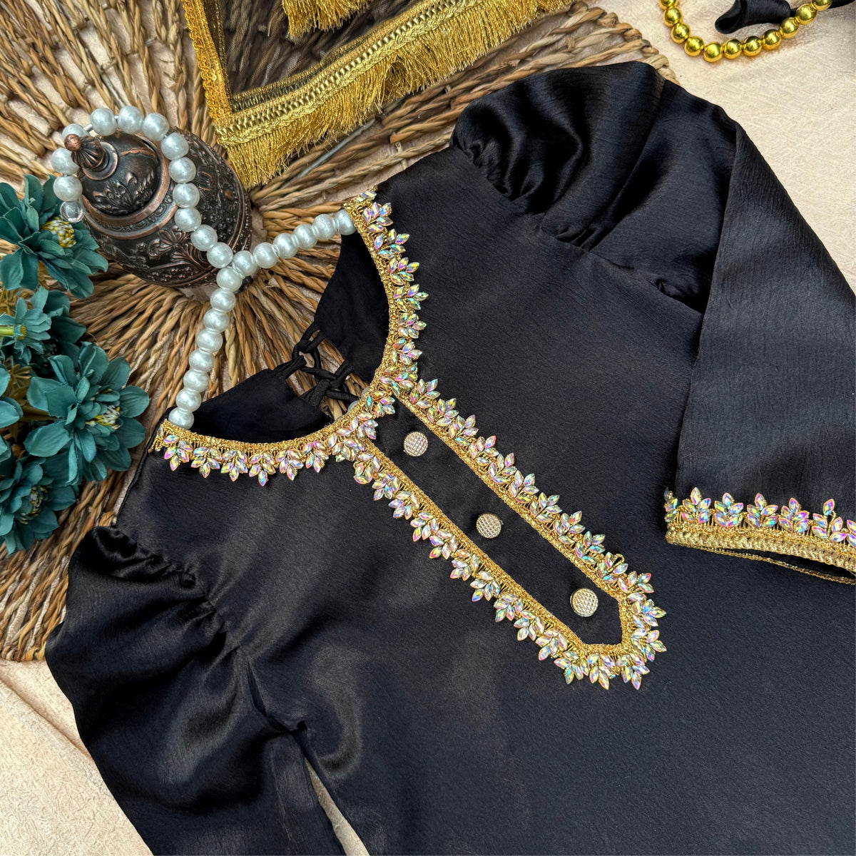 Midnight Empress Sharara Set BG-1696